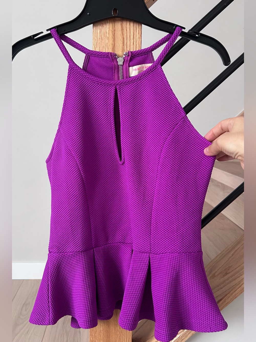 Women’s Purple Peplum Halter Camisole size XS in Purple